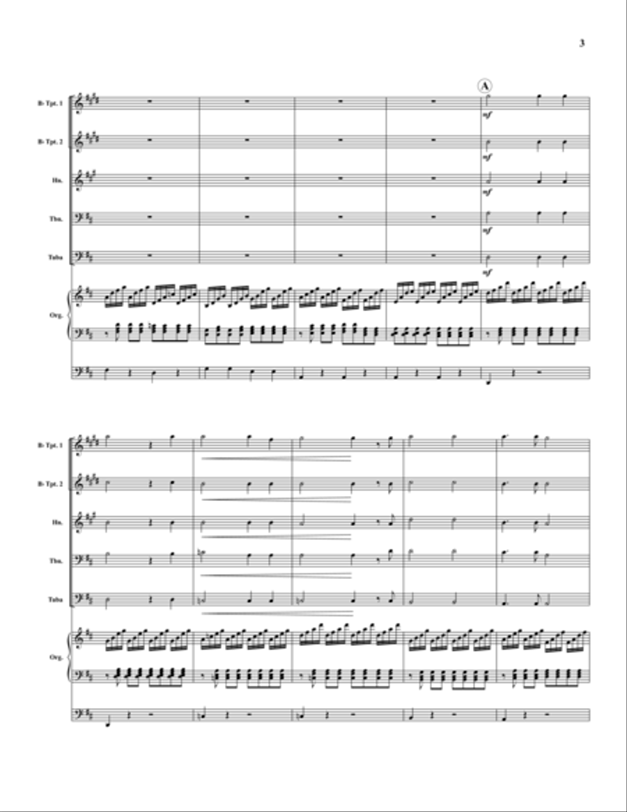 Zadok the Priest Organ scores gallery preview page 3