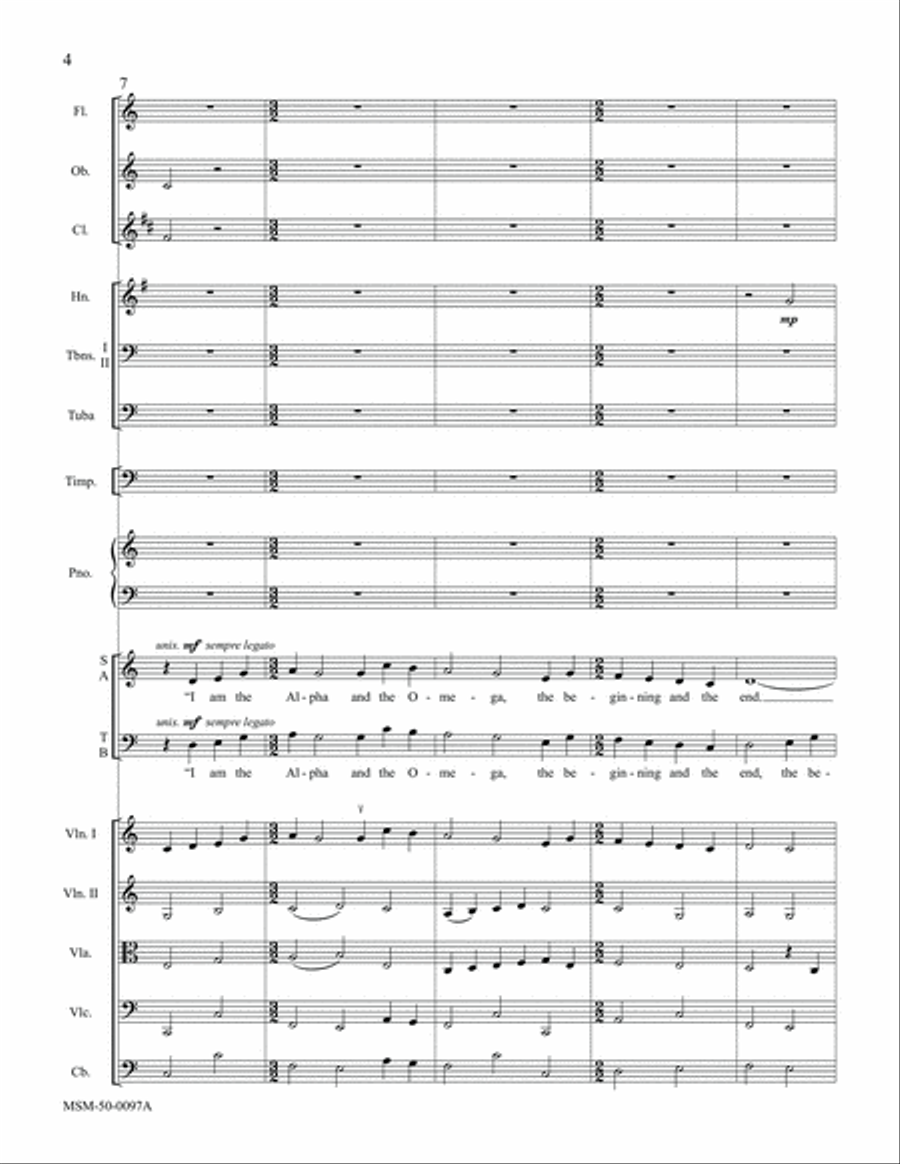 I Am the Alpha and the Omega Choir scores gallery preview page 6