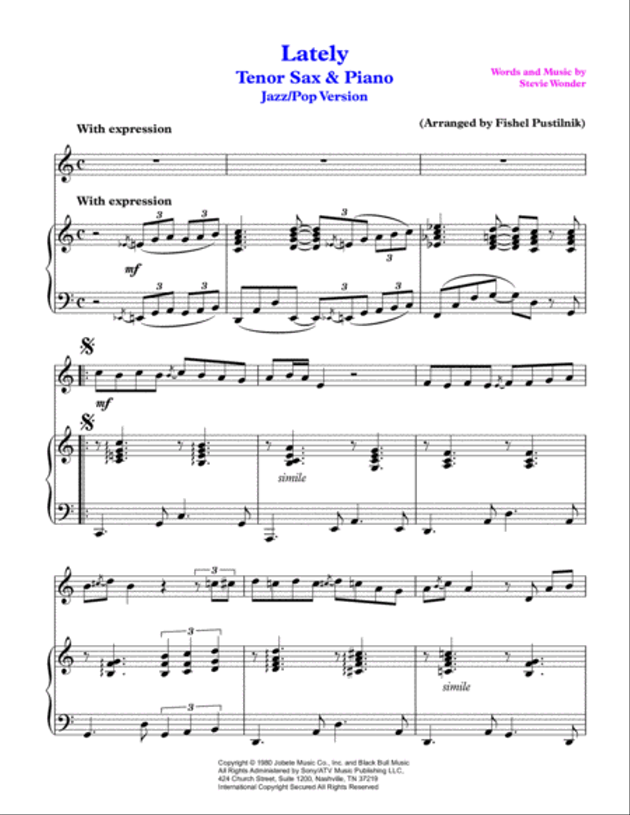 Lately Woodwind Duet scores gallery preview page 2