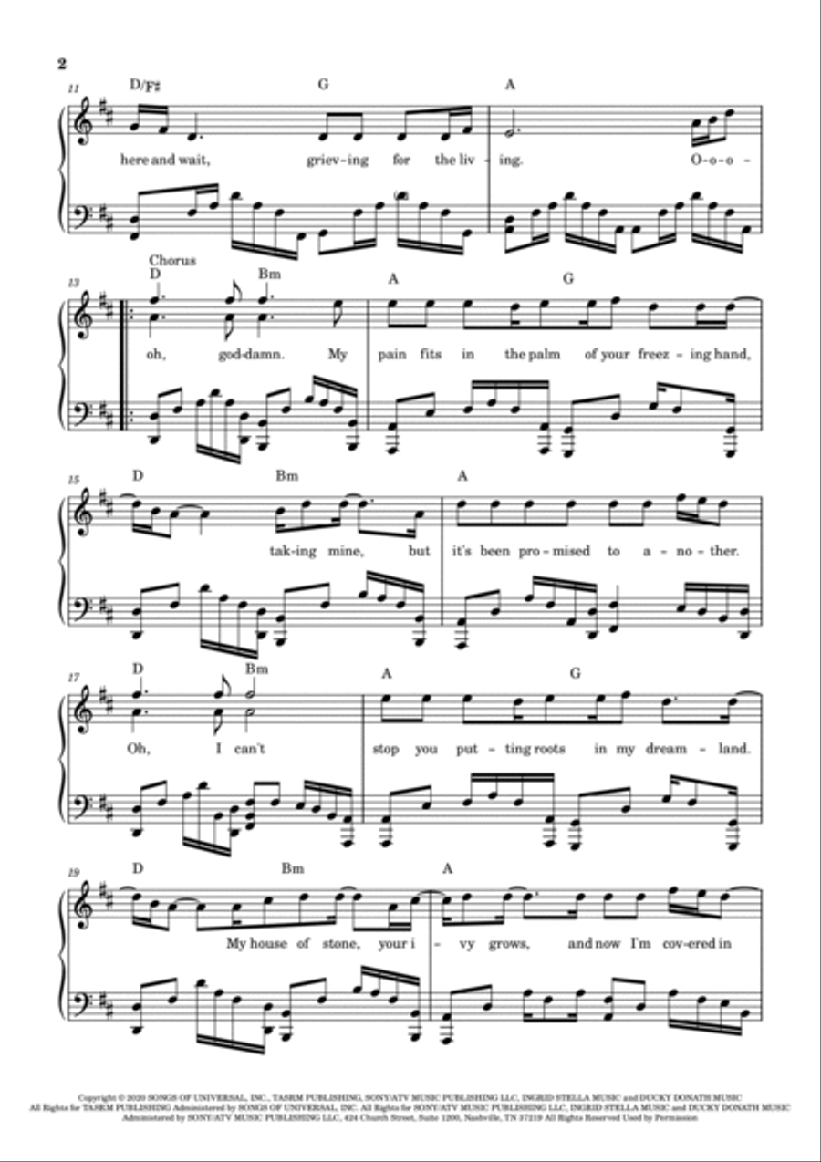 Ivy Ivy Piano Solo scores gallery preview page 2