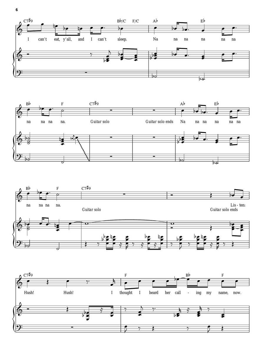 Hush Organ Accompaniment scores gallery preview page 6