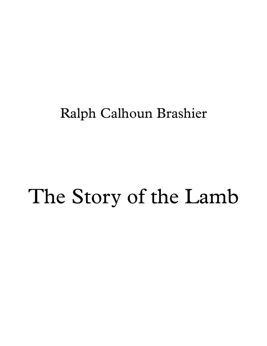 The Story of the Lamb (a Christmas Song) Voice scores gallery preview page 1