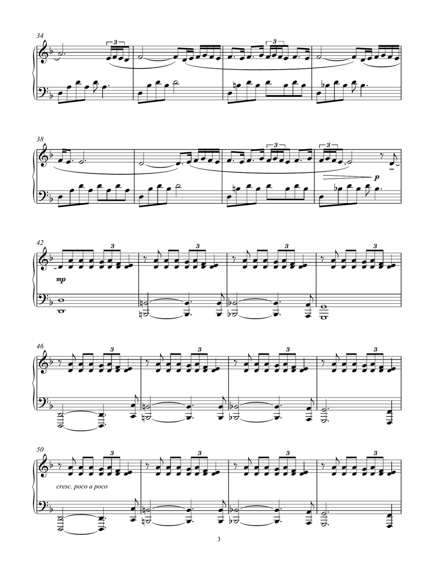 The Path Of The Fossils (from Seven Days Walking: Day 1) Piano Solo scores gallery preview page 3