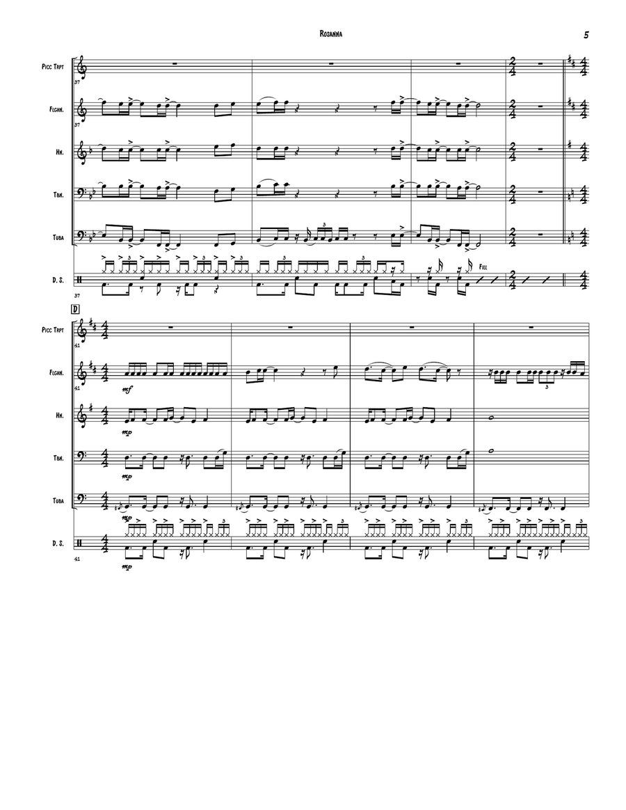 Rosanna Brass Ensemble scores gallery preview page 5