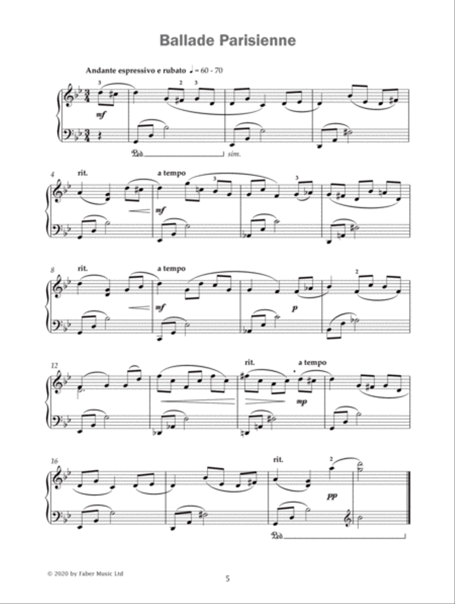Improve Your Sight-Reading! A Piece a Week -- Piano, Level 6 Piano Method scores gallery preview page 2