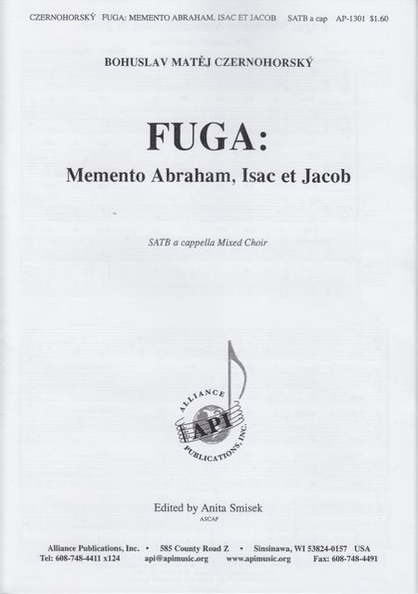 Fuga "Memento Abraham, Isac Et Jacob" image number null