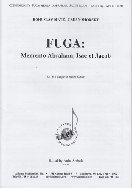 Fuga "Memento Abraham, Isac Et Jacob" image number null