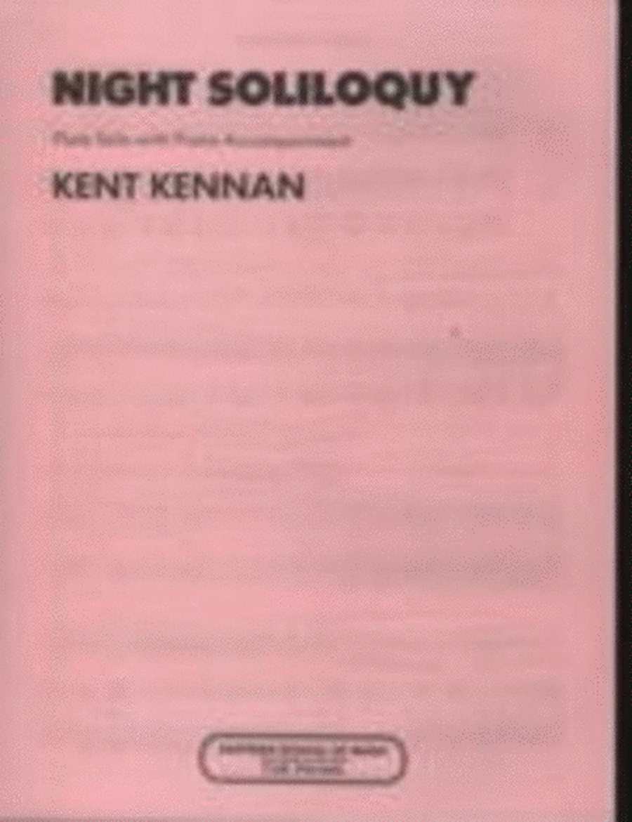 Kennan - Night Soliloquy Flute/Piano