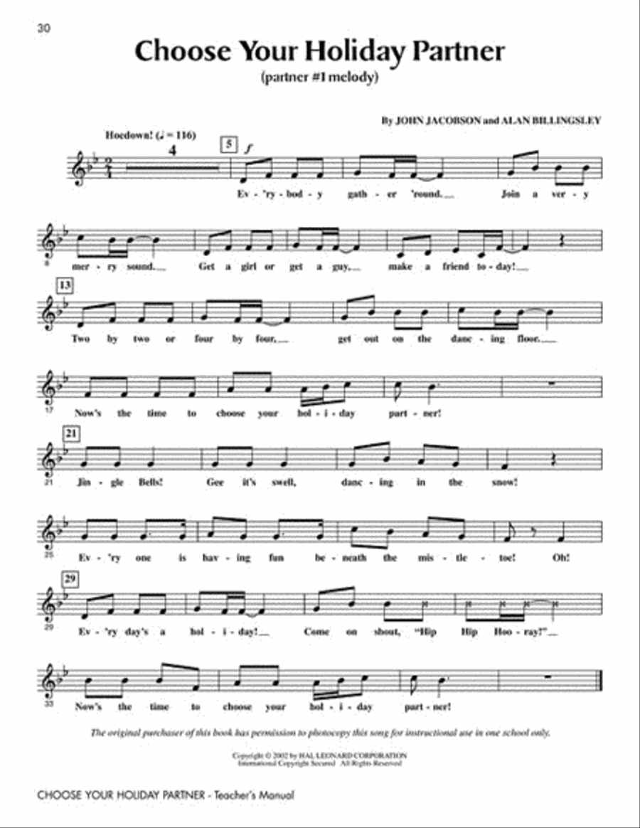 Choose Your Holiday Partner (Collection) Choir scores gallery preview page 3