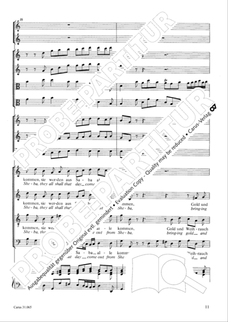 They all shall day come out from Sheba (Sie werden aus Saba alle kommen) TB scores gallery preview page 12