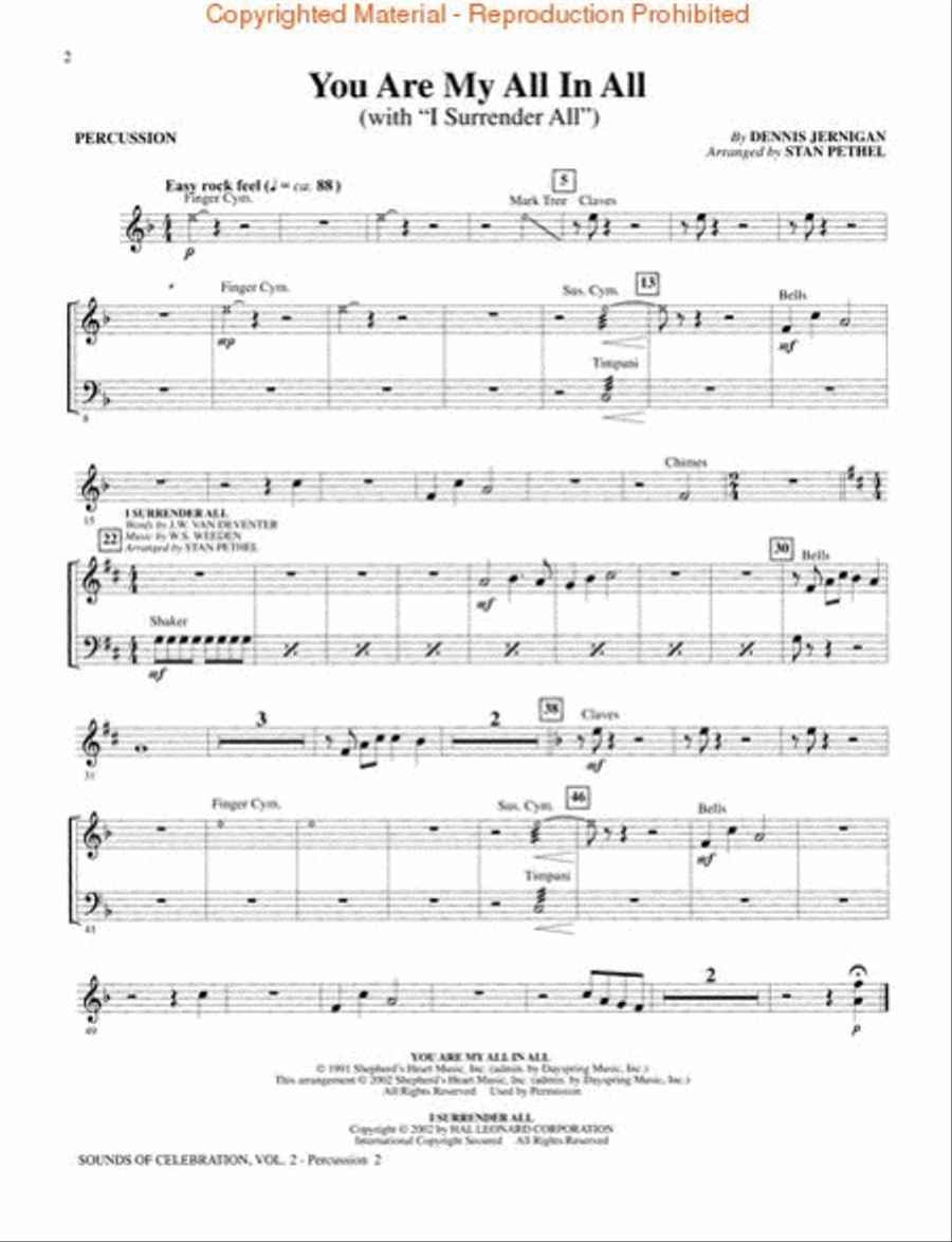 Sounds of Celebration – Volume 2 Percussion scores gallery preview page 2