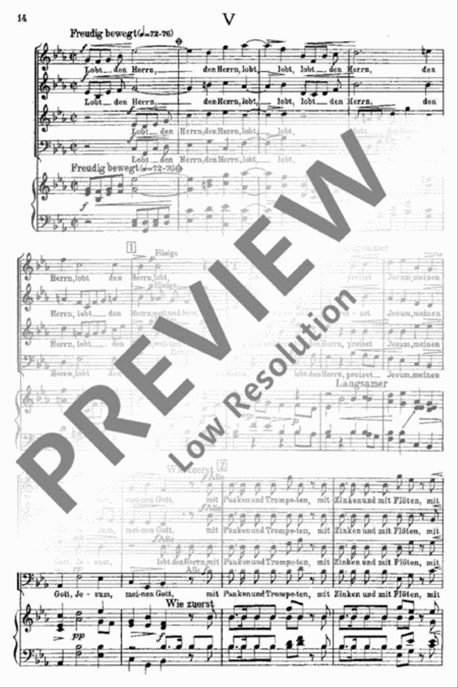 Eine deutsche Singmesse 4-Part scores gallery preview page 14