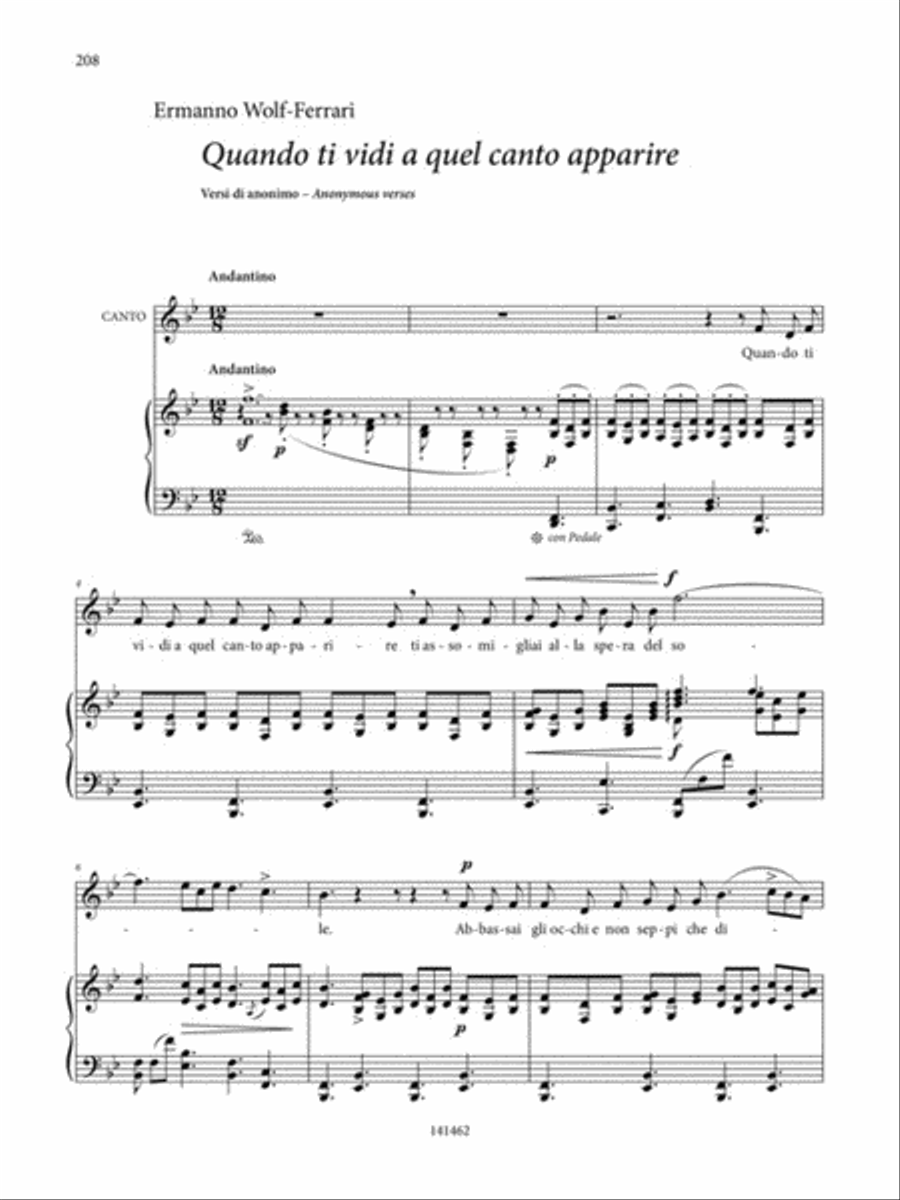 Italian Art Songs Medium Voice scores gallery preview page 6