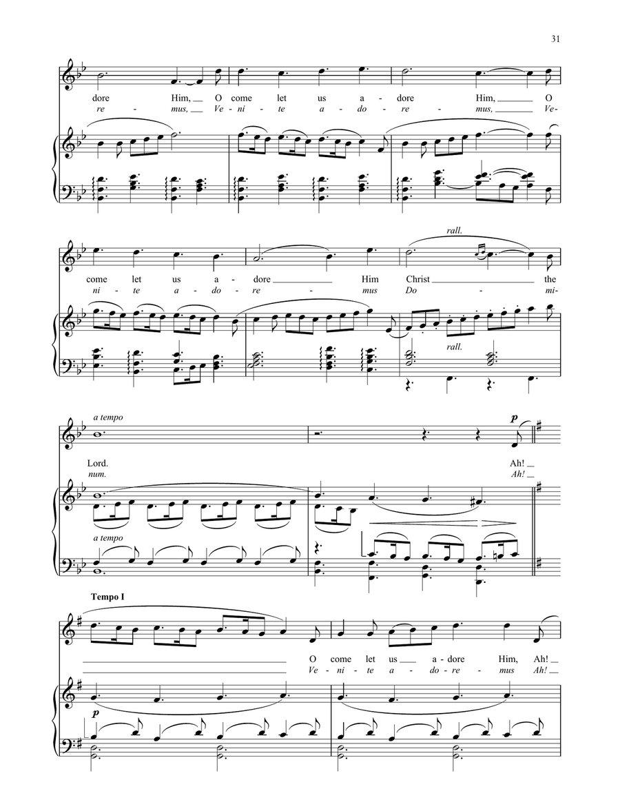 Gesu Bambino (The Infant Jesus) Voice scores gallery preview page 5