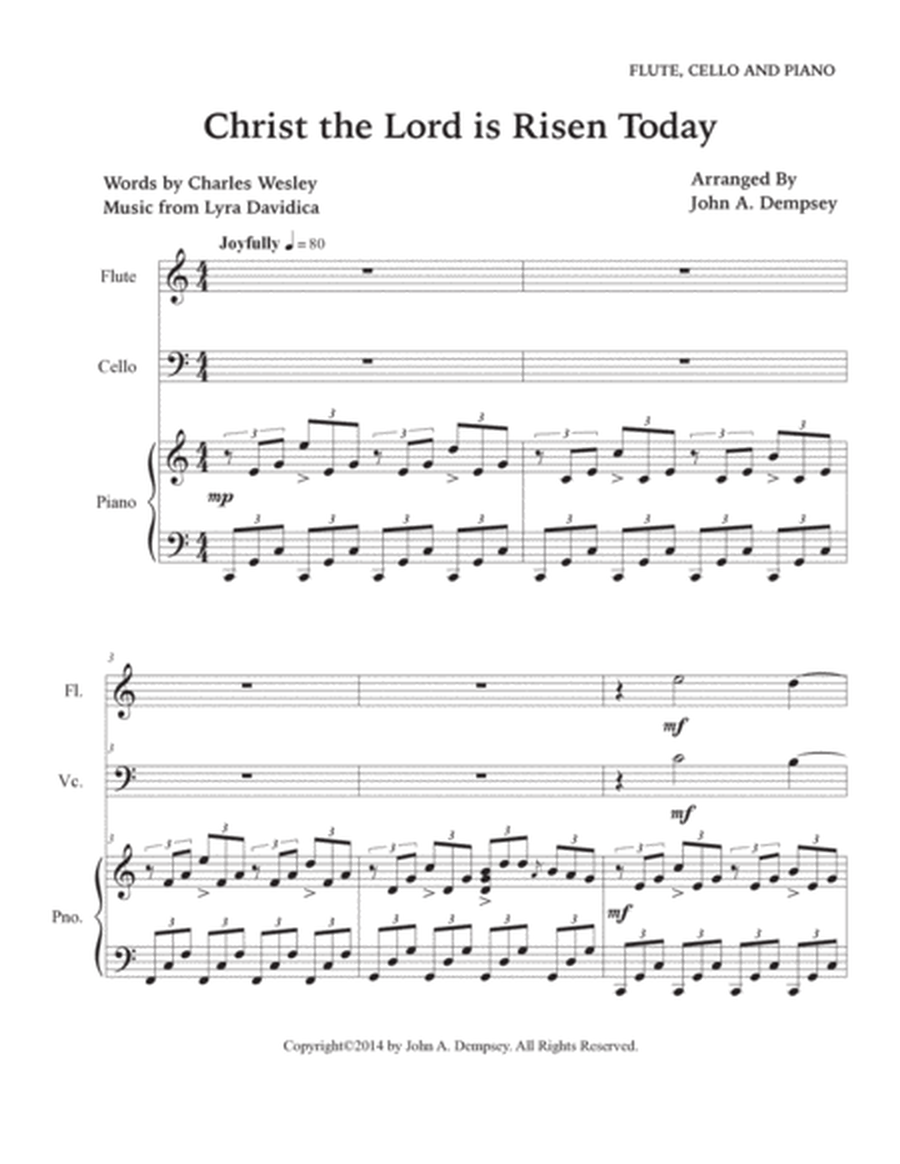 Christ the Lord is Risen Today (Trio for Flute, Cello and Piano) image number null