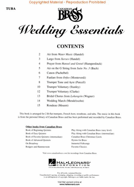 The Canadian Brass Wedding Essentials