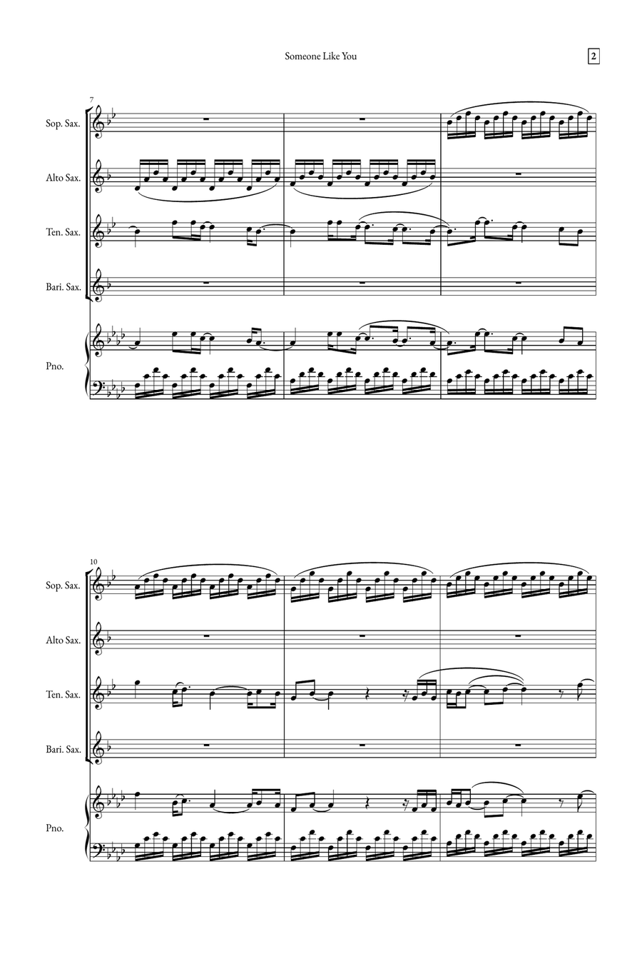 Someone Like You Small Ensemble scores gallery preview page 2