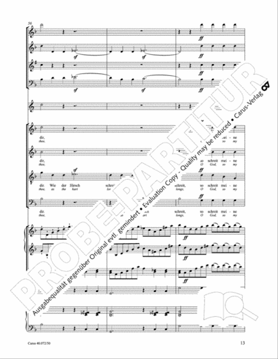Psalm 42 4-Part scores gallery preview page 18