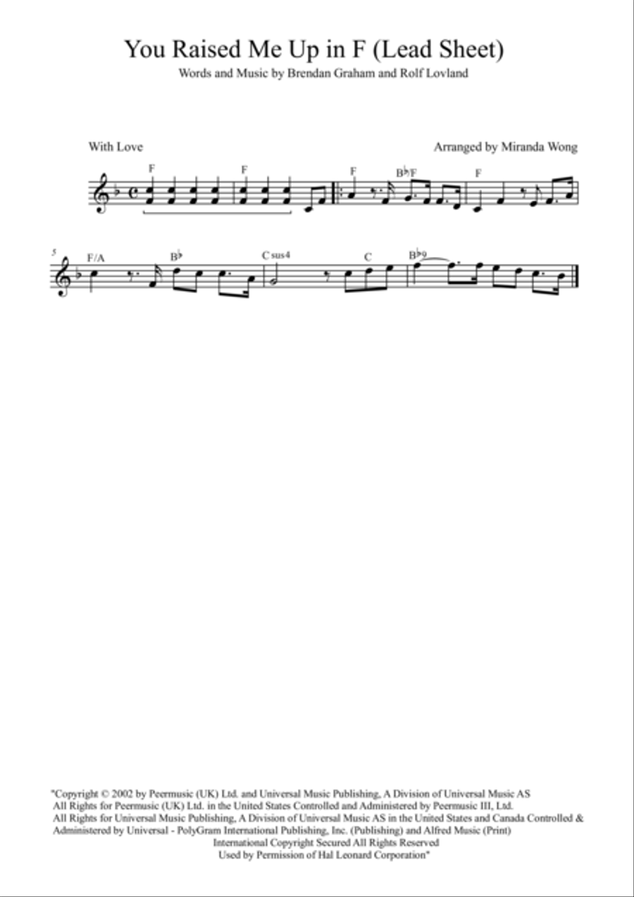 You Raise Me Up You Raise Me Up Large Ensemble scores gallery preview page 1