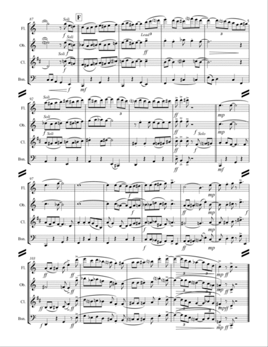 I Want A Little Girl I Want A Little Girl Woodwind Quartet scores gallery preview page 6