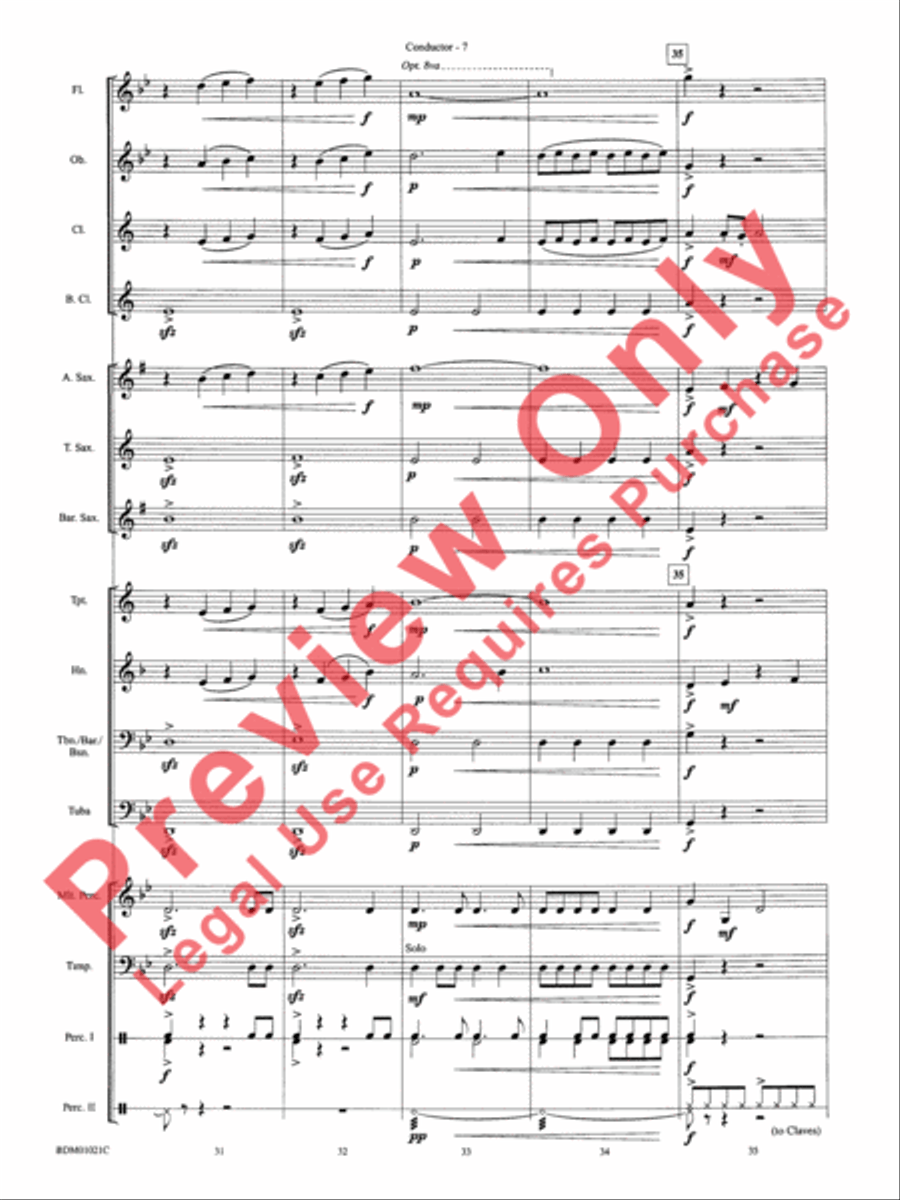 Furioso Concert Band scores gallery preview page 11