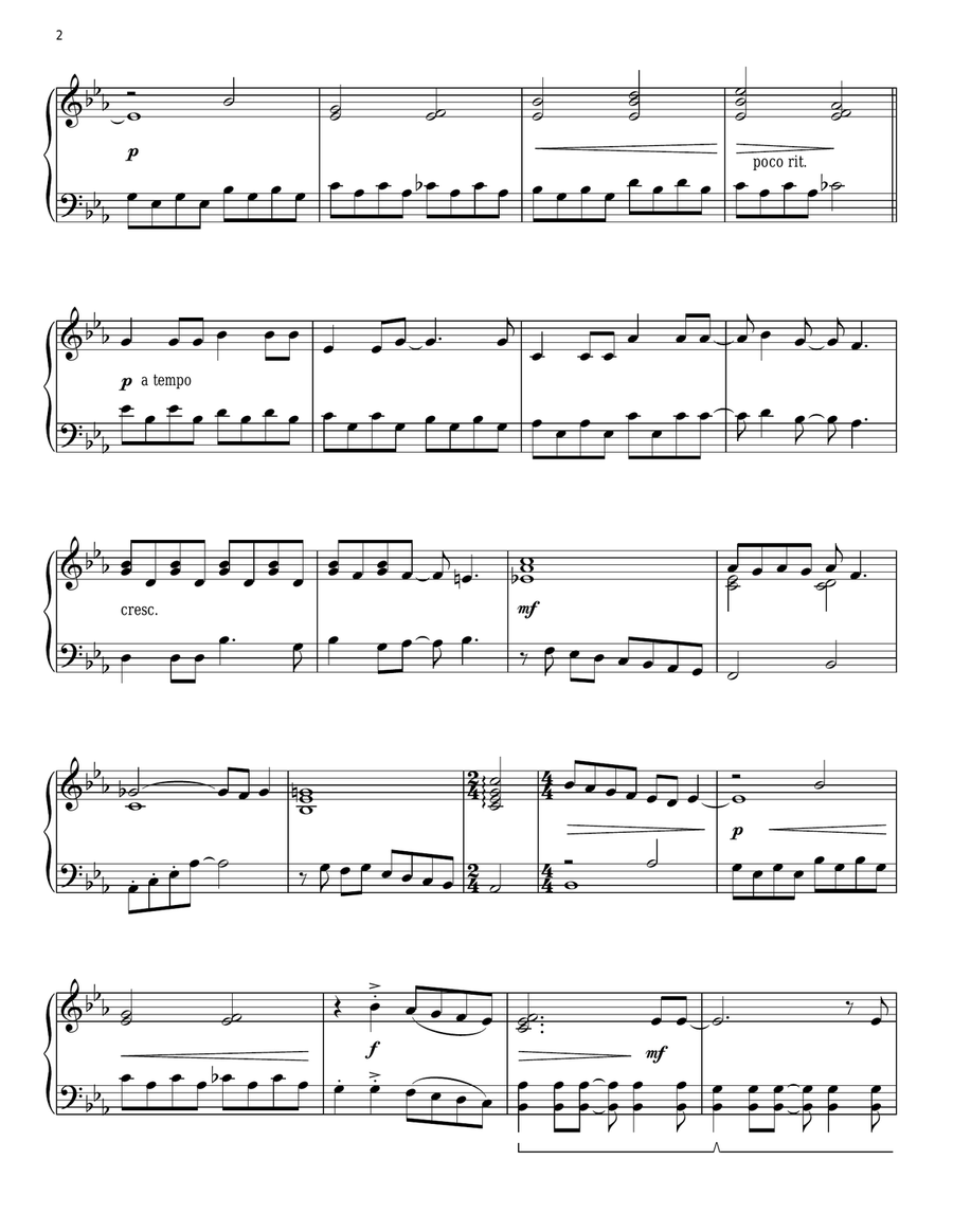 I'll Never Fall In Love Again (arr. Phillip Keveren) Piano Solo scores gallery preview page 2
