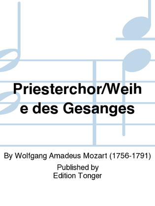 Book cover for Priesterchor/Weihe des Gesanges