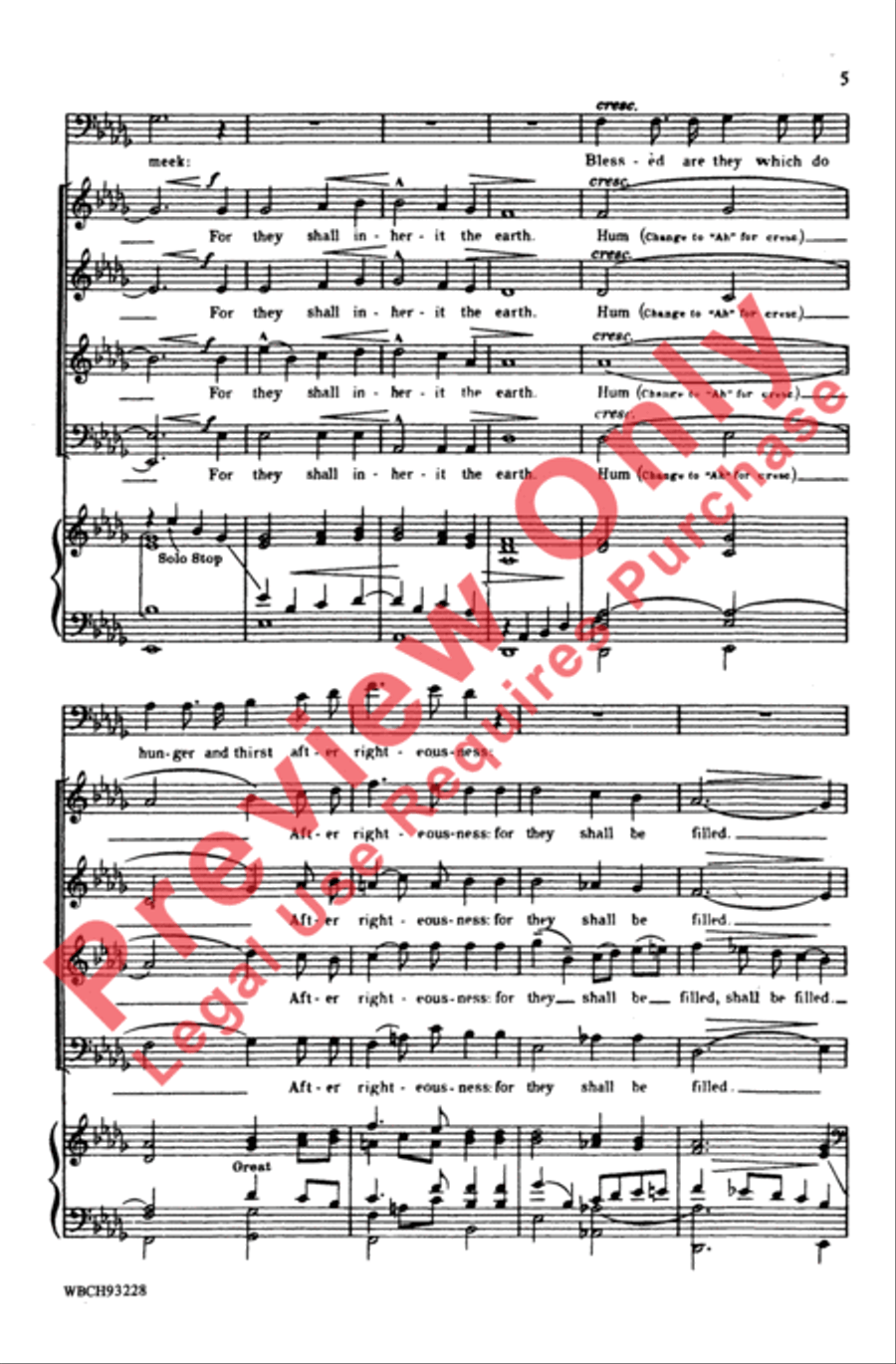 Beatitudes Beatitudes 4-Part scores gallery preview page 4