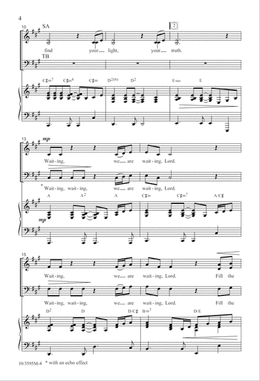 Waiting 4-Part scores gallery preview page 5
