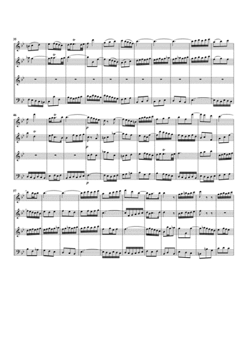 Aria: Jesu, deine Gnaden Blicke from cantata BWV 11 (arrangement for 4 recorders)
