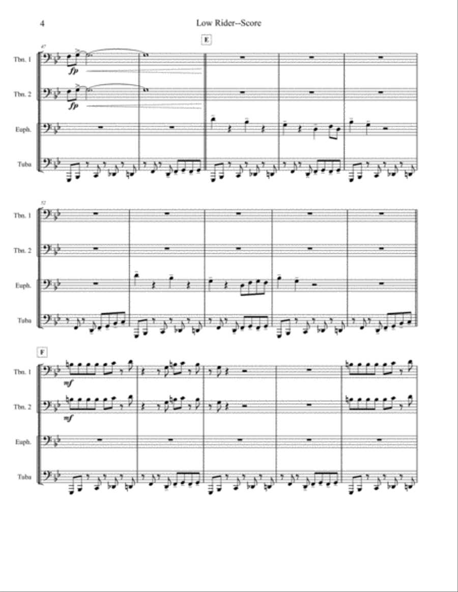 Low Rider Brass Ensemble scores gallery preview page 4