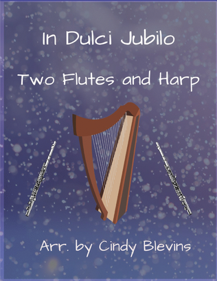 Book cover for In Dulci Jubilo, Two Flutes and Harp