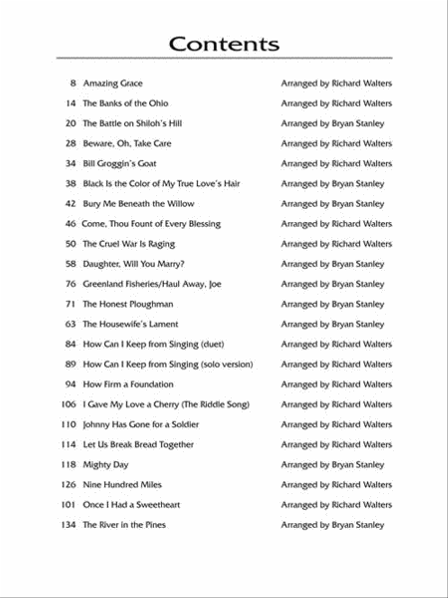 American Folksongs Low Voice scores gallery preview page 5