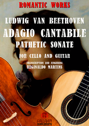 Book cover for ADAGIO CANTABILE (PATHETIC SONATE) - BEETHOVEN - FOR CELLO AND GUITAR