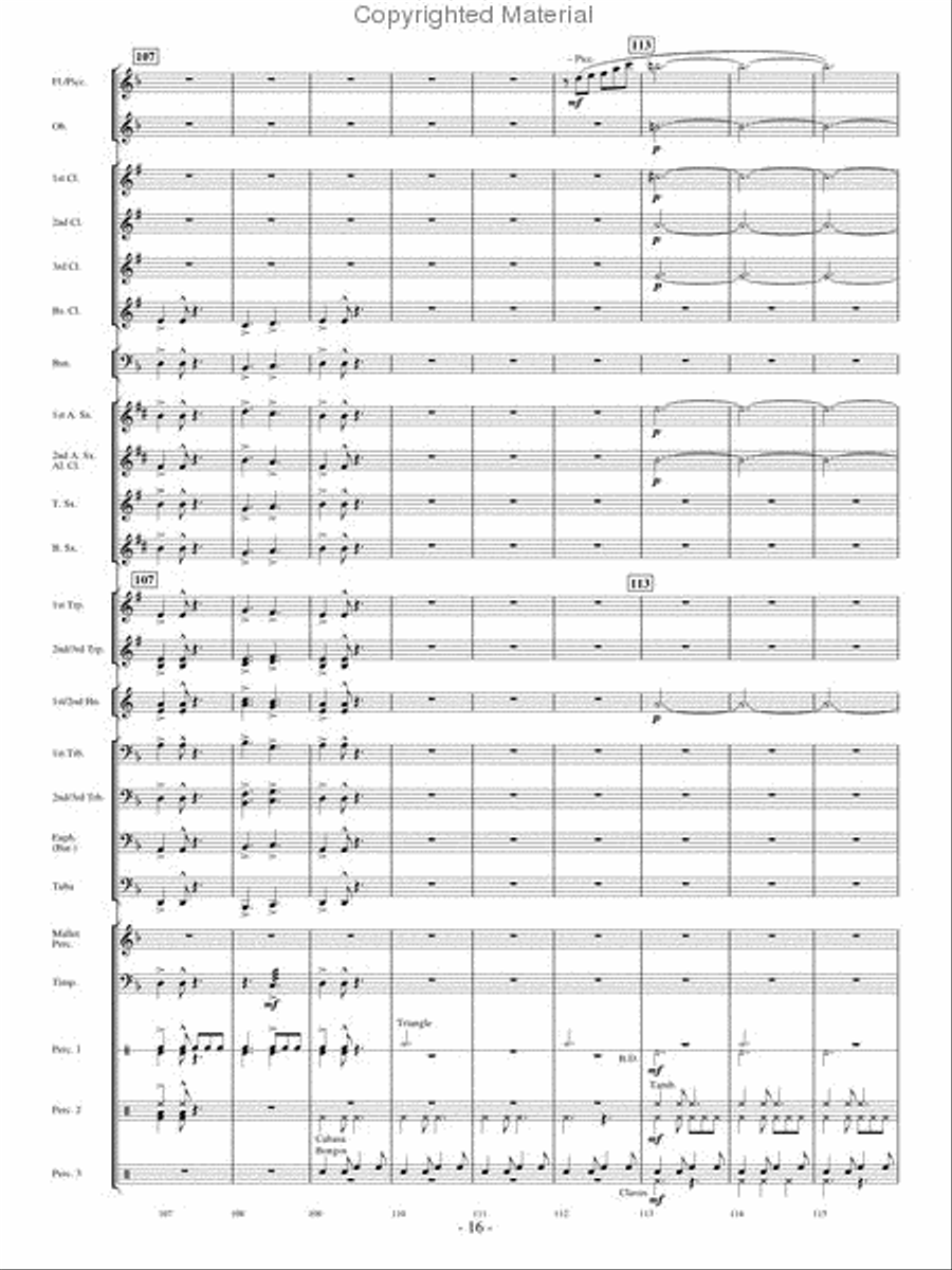 Dragons Fly on the Winds of Time Concert Band scores gallery preview page 15