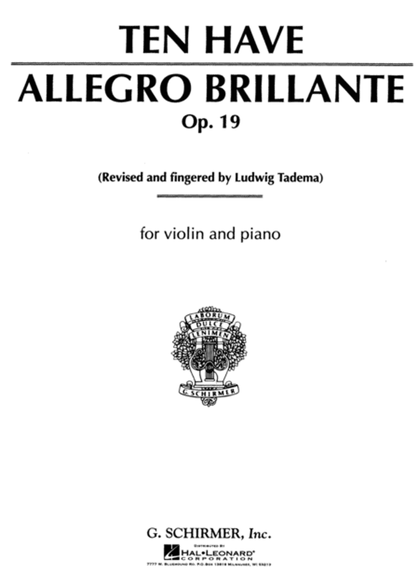 Allegro Brillante, Op. 19