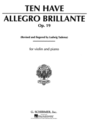 Book cover for Allegro Brillante, Op. 19