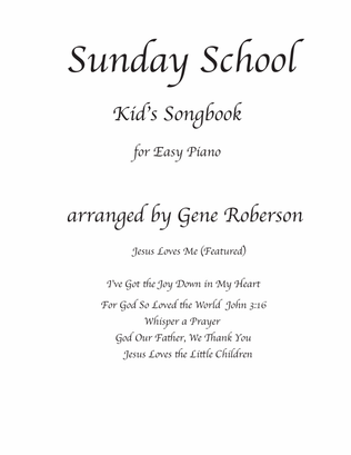 Kid's Sunday School Song Book for EZ Piano