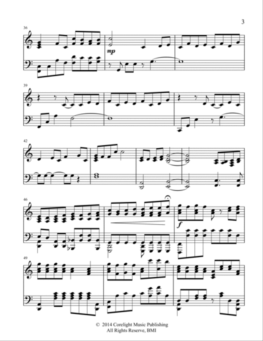 Serenity Piano Solo scores gallery preview page 3