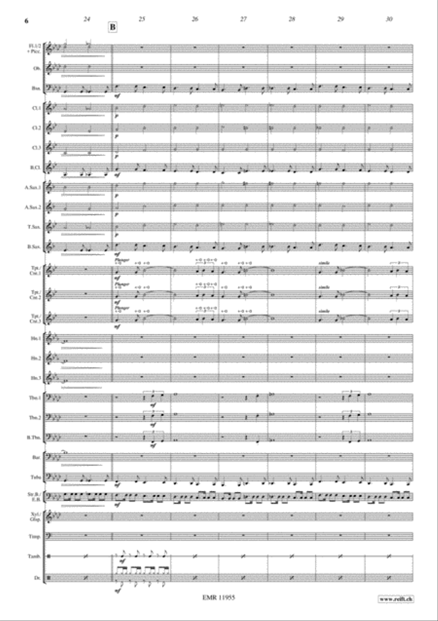 On Her Majesty's Secret Service Concert Band scores gallery preview page 7