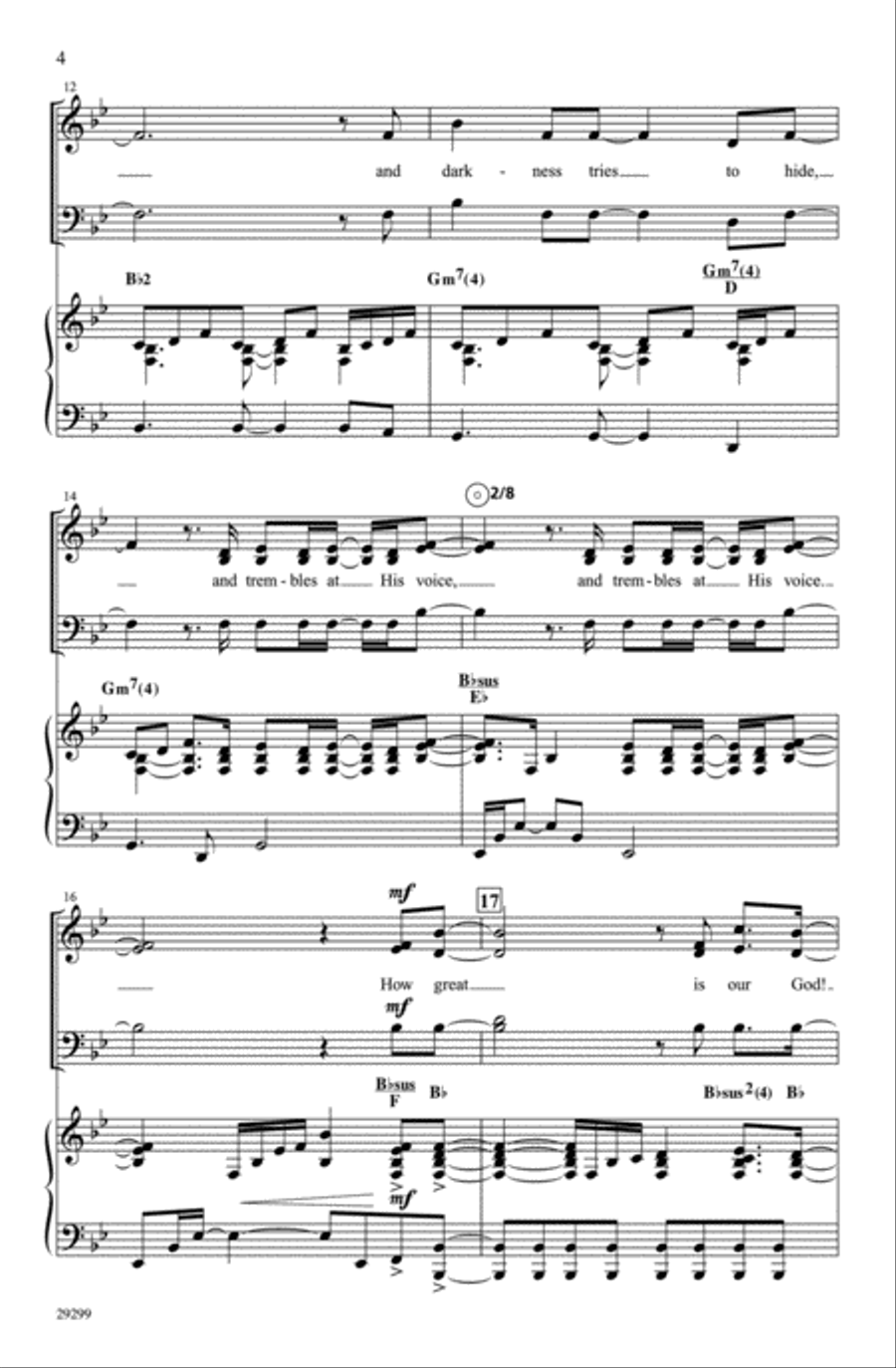 How Great Is Our God 3-Part scores gallery preview page 4