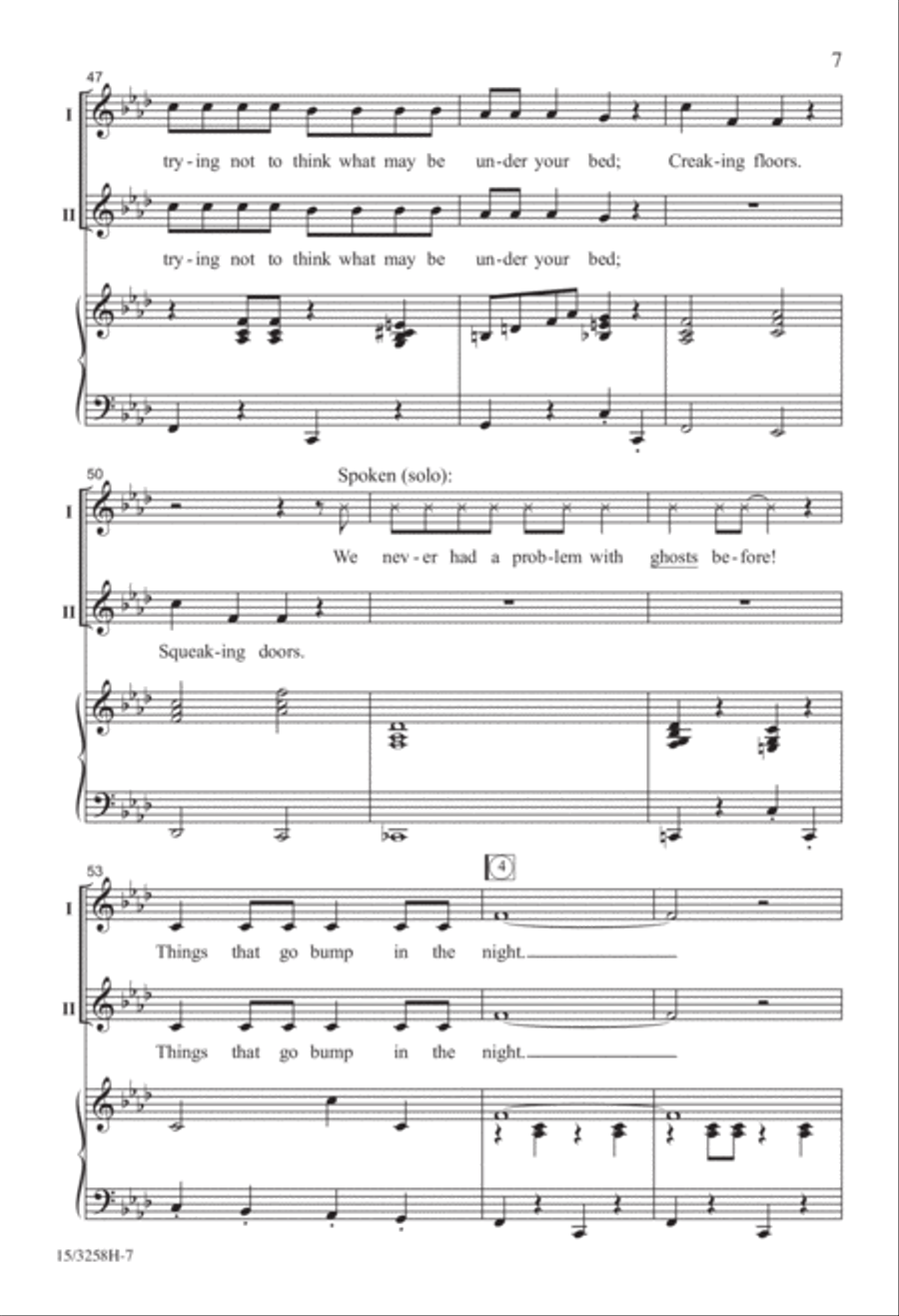 Things That Go Bump in the Night 2-Part scores gallery preview page 7