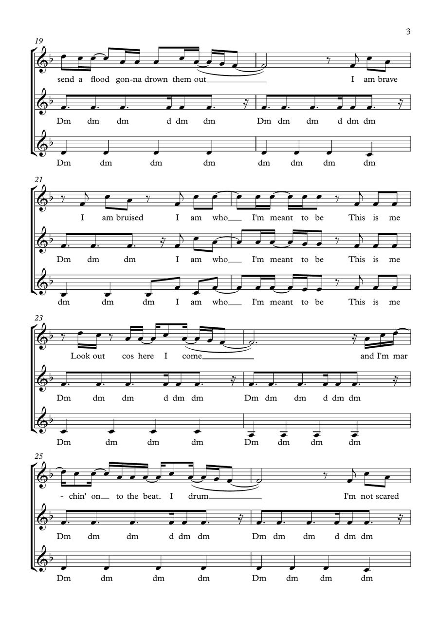 This Is Me SSA scores gallery preview page 3