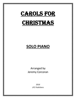 Book cover for Carols for Christmas for Solo Piano