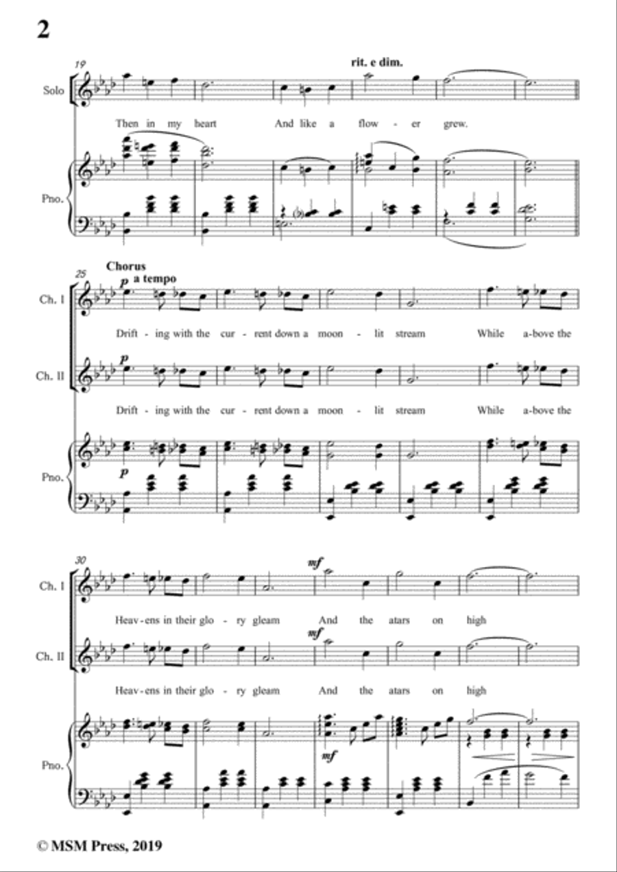 Mary Earl-Beautiful Ohio,in A flat Major,for Voice and Piano Voice Solo scores gallery preview page 4