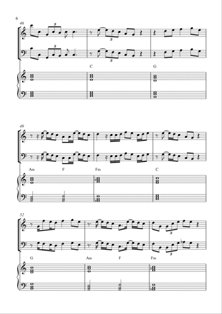 Dos Oruguitas Piano Trio scores gallery preview page 6