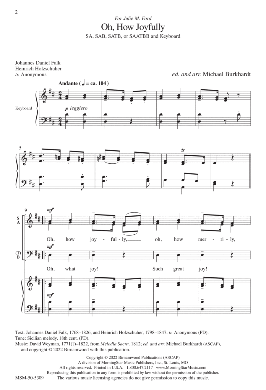 Oh, How Joyfully SA scores gallery preview page 1
