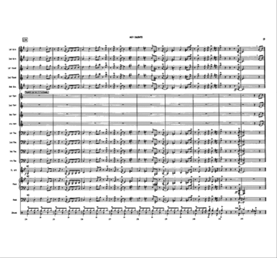 Muy Caliente! Jazz Ensemble scores gallery preview page 19