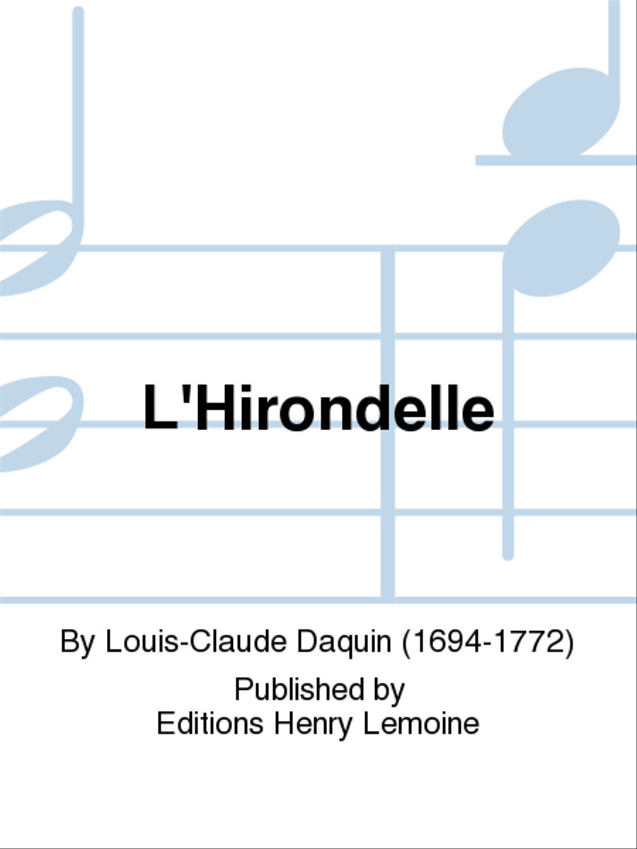 L'Hirondelle Piano Solo scores gallery preview page 1