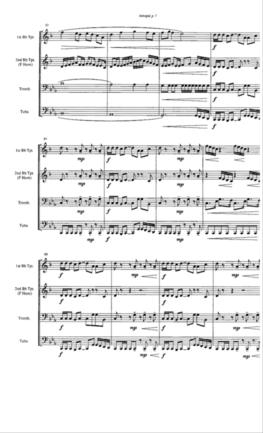 Intrepid Brass Quartet scores gallery preview page 7